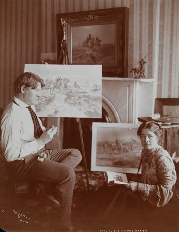 The Russells looking at their home